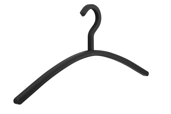 Kleiderbügel CARREE in schwarz aus Kunststoff
