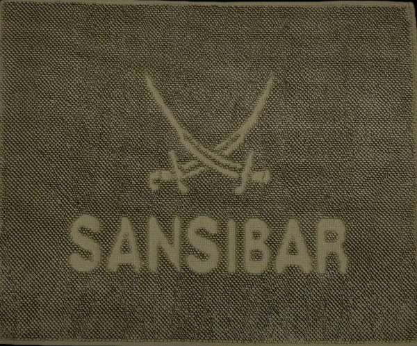 Badematte SANSIBAR PEBBLE in taupe aus Baumwolle