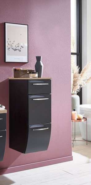 Highboard MONDO RONDA in grau aus Dekor