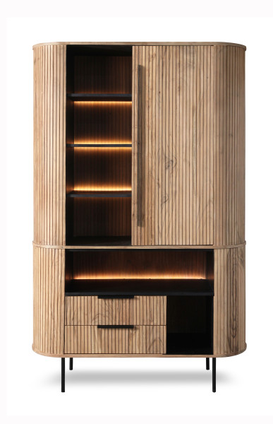 Highboard in stone aus Akazie