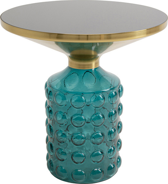 Beistelltisch LOLA in blau aus Glas