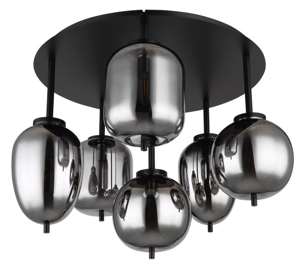 Deckenleuchte BLACKY in schwarz aus Metall