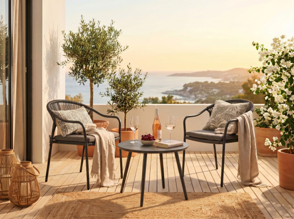 Balkon-Set CALI in grau