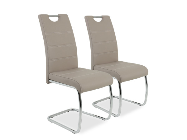 Freischwinger FLORA S 2er Set in Cappuccino