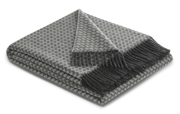 Plaid VIVO in grau aus Mischgewebe