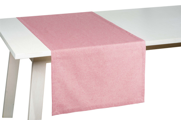 Tischläufer FARO in pink aus Mischgewebe