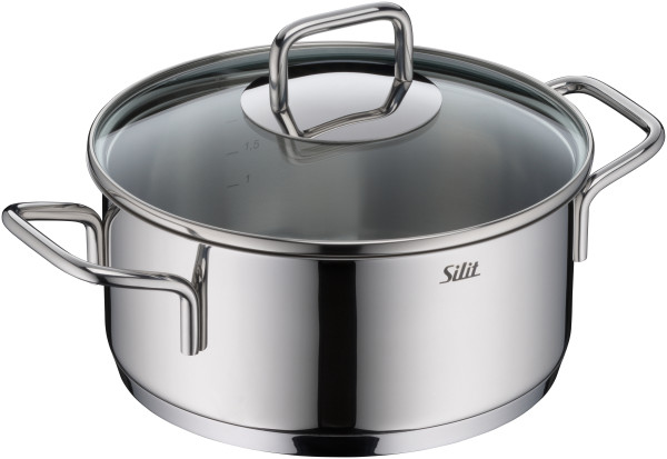 Bratentopf SILIT EXTRA COOK in silberfarben aus Metall