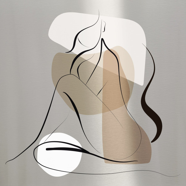 Aludibondbild ART WOMAN VI in mehrfarbig aus Metall