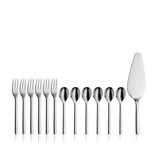 Kuchen-Set WMF NUOVA in silberfarben aus Metall