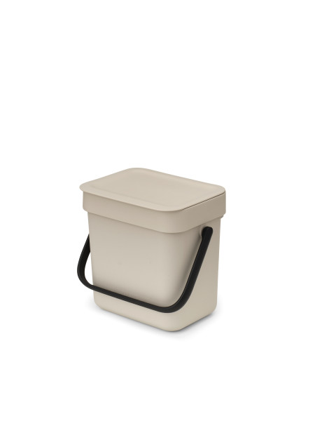 Abfallbehälter SORT & GO in beige aus Kunststoff