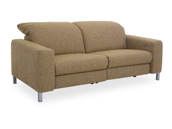 Sofa 3 Sitzer CAMILLA in yellow aus Stoff