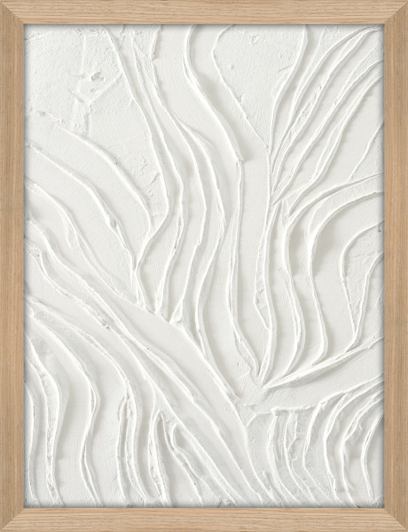 Gemälde WHITE DUNE in mehrfarbig aus Holz