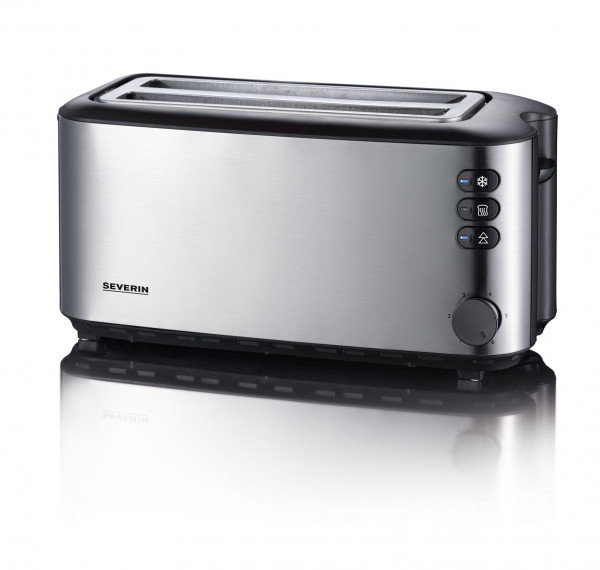 Toaster AT2509 in silberfarben aus Edelstahl