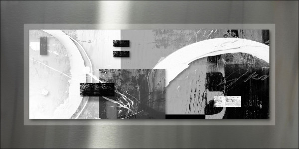 Aludibondbild ABSTRACT in mehrfarbig aus Metall