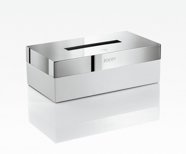 Kosmetiktuchbox JOOP! CHROME in weiß/chrom aus verchromt