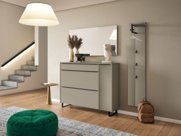 Garderobenset ARREDOKIT BRERA in taupe aus Dekor