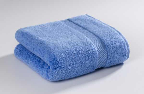 Handtuch MICRO in blau aus Baumwolle