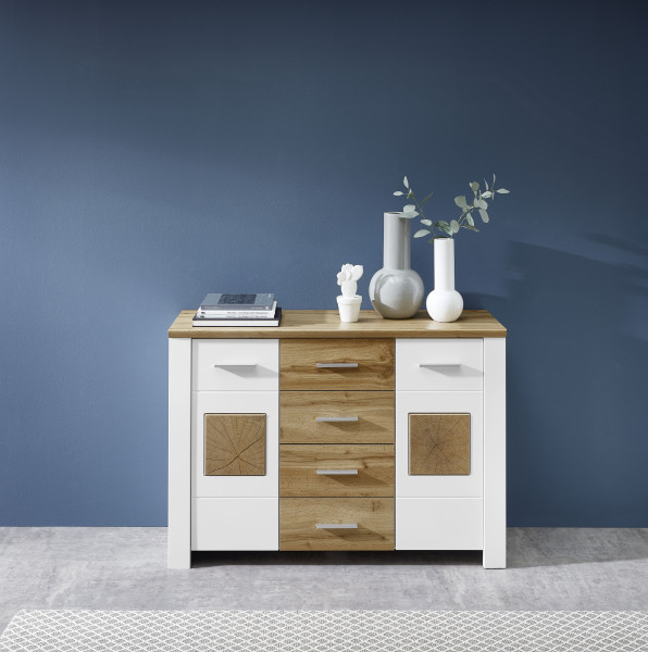 Kommode MATERIO in weiß aus Dekor
