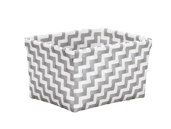Aufbewahrungsbox DOUBLE BOX in platinfarben aus Polypropylen
