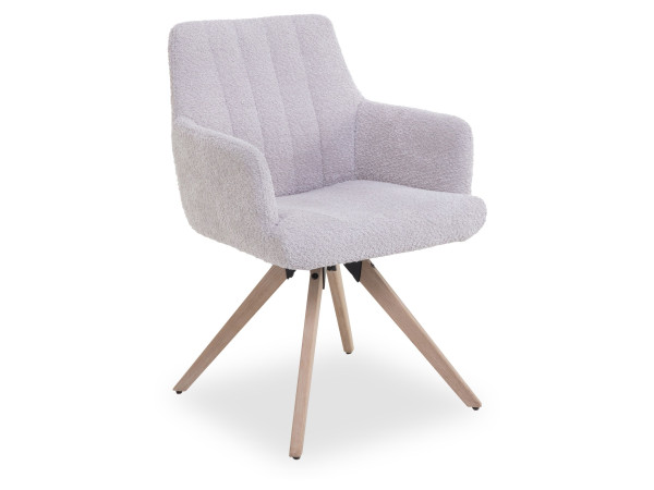 Polsterstuhl KERSTIN in Light Grey