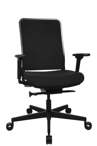 Drehstuhl WAGNER W1C in schwarz aus Stoff