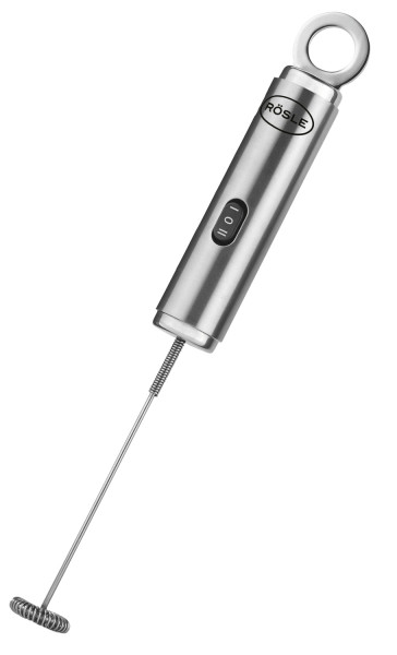 Multischäumer RÖSLE in silberfarben aus Edelstahl