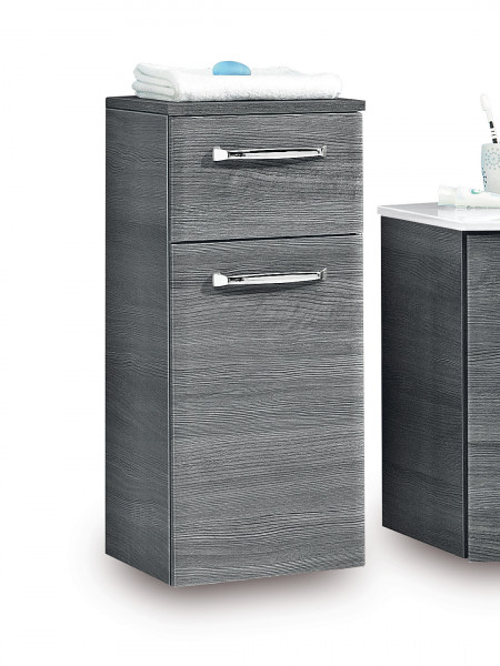 Badunterschrank Aquarell ALIKA in grau aus Dekor
