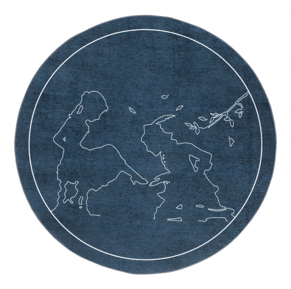 Teppich GRIMMLIIS MÄRCHEN in blau aus Polyester