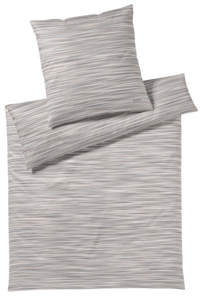 Bettwäsche JOOP! Mako-Satin in stone aus Baumwolle