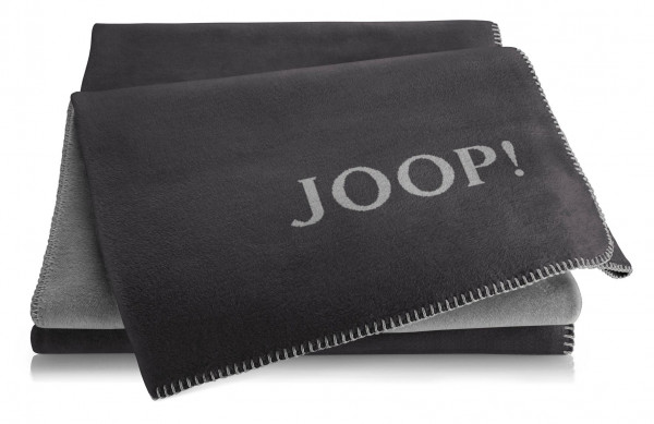Wohndecke JOOP! anthra-graphit in anthrazit aus Baumwolle
