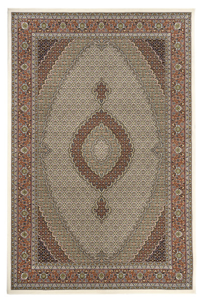 Teppich DIAMOND Mahi Täbriz in creme aus Acryl