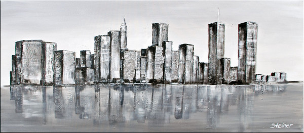 Originalbild CITYLIGHT in bunt aus Glas