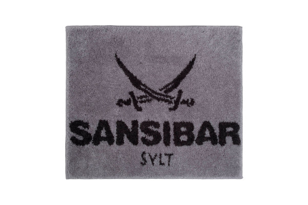 Badematte SANSIBAR in silberfarben aus Polyacryl