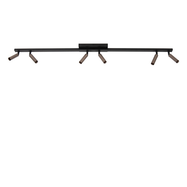 Deckenspot KEONI in braun aus Aluminium
