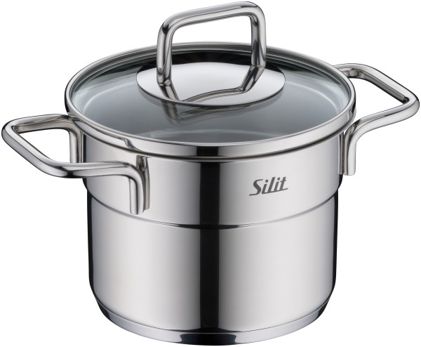 Bratentopf SILIT EXTRA COOK in silberfarben aus Metall