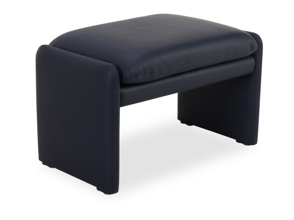 Hocker erpo AVIGNON in blau aus Leder