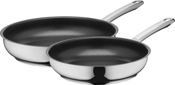 Bratpfannen-Set SILIT CALABRIA in silberfarben aus Metall