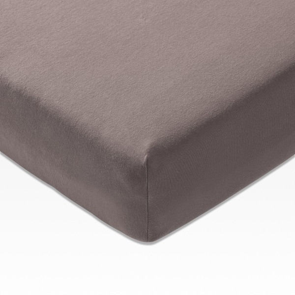 Spannbettlaken JOOP! Jersey in taupe aus Mischgewebe