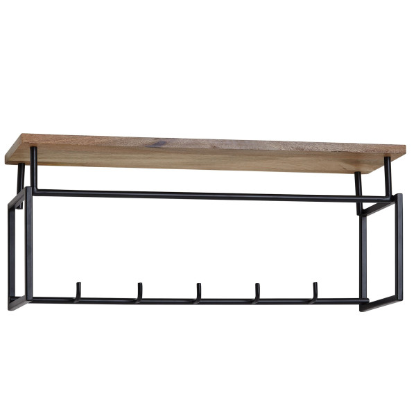 Wandgarderobe in braun aus Holz