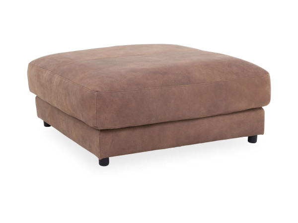 Hocker medium CAVALLI PLUS 2.0 in brandy aus Leder