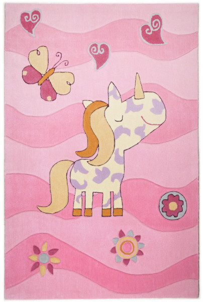 Kinderteppich MAUI in rose aus Polyacryl