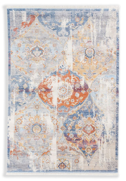 Teppich MYSTIK 160x235 in silberfarben aus Polyester