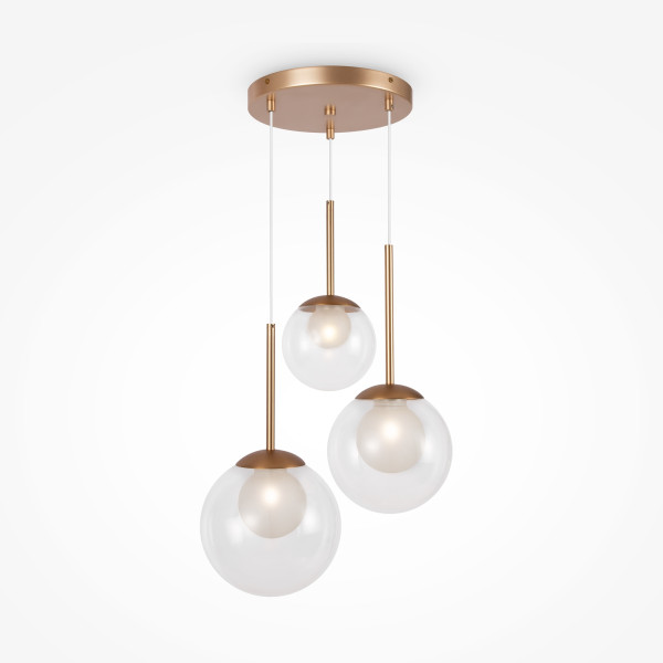 Pendelleuchte BASIC FORM in goldfarben aus Metall