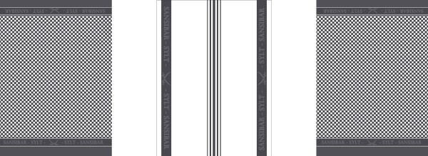 Geschirrtuch SANSIBAR Jacquard in anthrazit aus Baumwolle