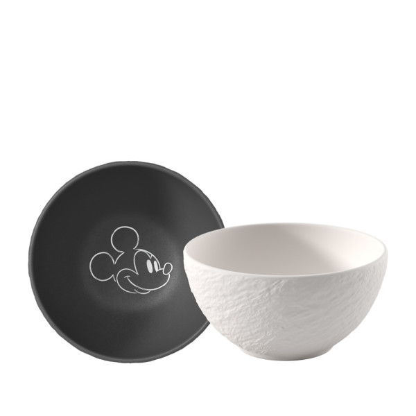 Müslischalen-Set MICKEY MOUSE in schwarz/weiß aus Bone China