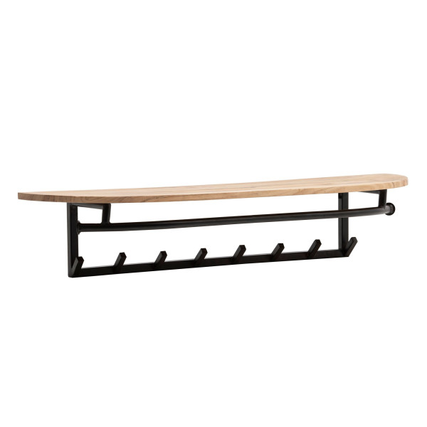 Garderobe in braun aus Materialmix