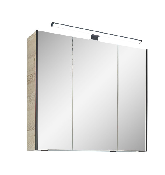 Spiegelschrank Aquarell QUICKSET 396 in silberfarben aus Glas
