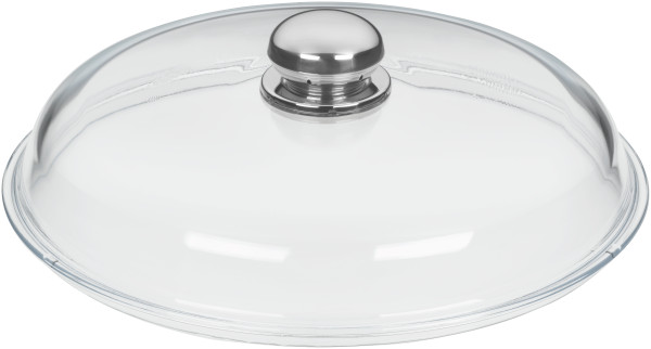 Glasdeckel SILIT mit Metallknauf in transparent aus Glas