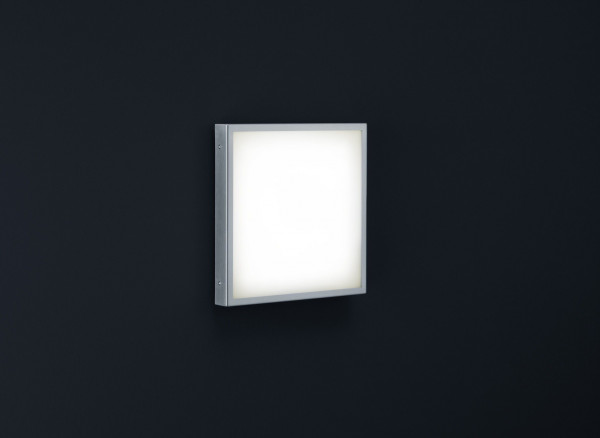 Outdoor-Wandleuchte SCALA LED in edelstahlfarben aus Metall