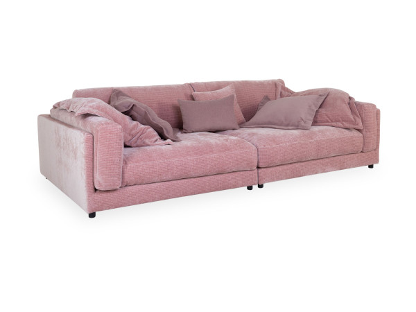 Megasofa CLAIRE in rosewood aus Stoff